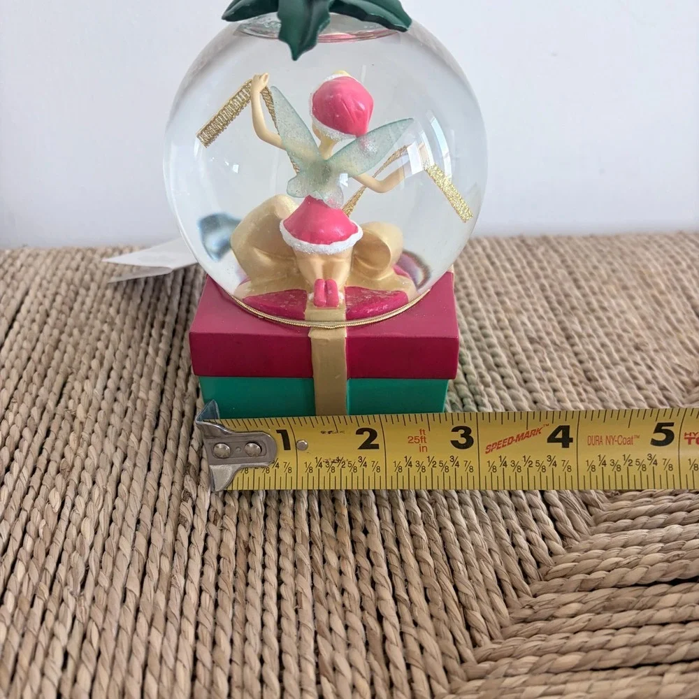 NWT Vtg‎ Disney Store Tinker Bell Christmas Holiday Snowglobe 2005 NO BOX